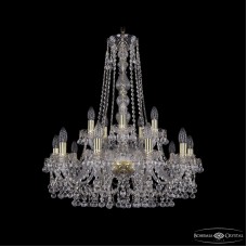 Подвесная люстра Bohemia Ivele Crystal 1409/10+5/240/h-77 G