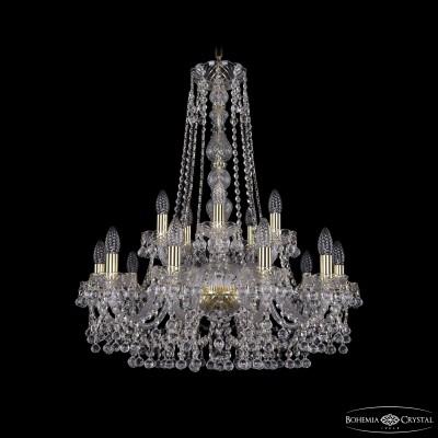 Подвесная люстра Bohemia Ivele Crystal 1409/10+5/240/h-77 G