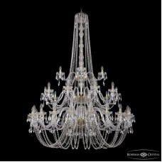 Подвесная люстра Bohemia Ivele Crystal 1402/20+10+5/530/h-206/3d G
