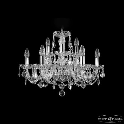 Подвесная люстра Bohemia Ivele Crystal 1402/6+3/195 Ni Leafs