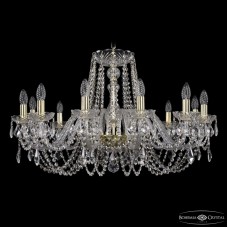 Подвесная люстра Bohemia Ivele Crystal 1402/12/300 G Leafs