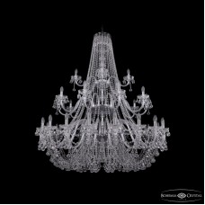 Подвесная люстра Bohemia Ivele Crystal 1409/20+10+5/530/3d Ni