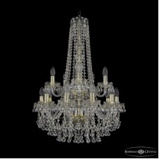 Подвесная люстра Bohemia Ivele Crystal 1409/10+5/195/h-83/2d G