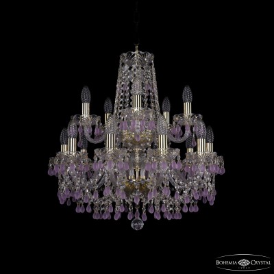 Подвесная люстра Bohemia Ivele Crystal 1410/10+5/195/2d G V7010