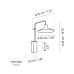 Настенный светильник Bover Platet A/02 Light grey
