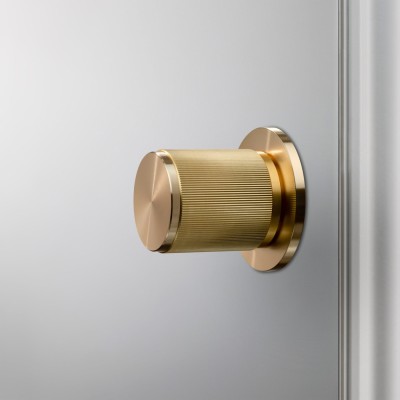 Дверная ручка Buster and Punch Knob Brass Linear set of 2