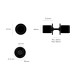 Дверная ручка Buster and Punch Knob Welders Black Linear set of 2