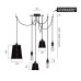 Подвесной светильник Buster and Punch Hooked 6.0 Mix Graphite Steel