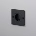 Розетка Buster and Punch 1G Schuko Type F black