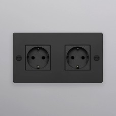 Розетка Buster and Punch 1G Schuko Type F black