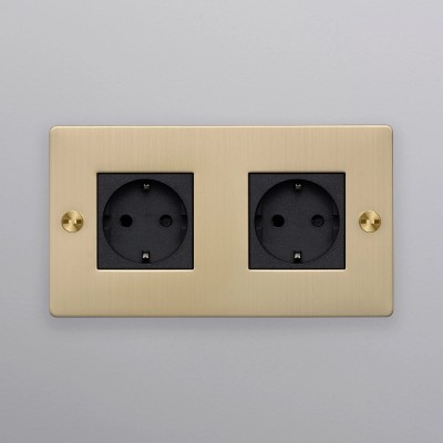 Розетка Buster and Punch 1G Schuko Type F black