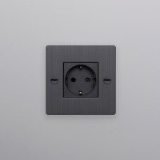 Розетка Buster and Punch 1G Schuko Type F smoked bronze