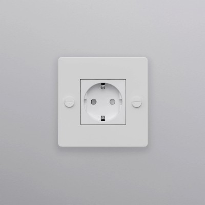 Розетка Buster and Punch 1G Schuko Type F white