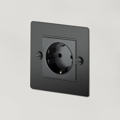 Розетка Buster and Punch 1G black