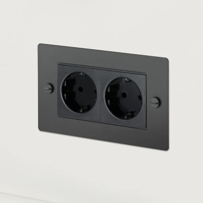 Розетка Buster and Punch 2G black