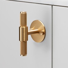 Ручка-кнопка Buster and Punch T-Bar Plate Brass