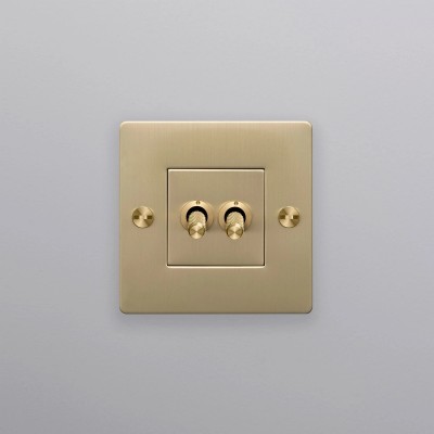 Выключатель Buster and Punch 1G Double brass