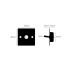Выключатель Buster and Punch 1G Toggle Black/steel