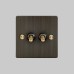 Выключатель Buster and Punch 2G Toggle Smoked Bronze/brass