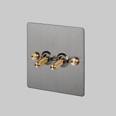 Выключатель Buster and Punch 2G Toggle Smoked Steel/brass
