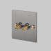Выключатель Buster and Punch 2G Toggle Smoked Steel/brass