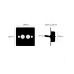 Выключатель Buster and Punch 2G Toggle black/steel