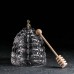 Ёмкость хрустальная для мёда «Улей с пчёлкой», 200 мл, h=11.8 см