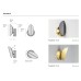 Настенный светильник CVL Luminaires PIROUETTE V2 Satin brass