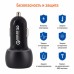 Адаптер автомобильный CARLINE® 2хUSB Quick Charge 3.0, в прикуриватель 12В, цвет черный