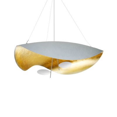 Подвесной светильник Catellani & Smith Lederam Manta S2 white/gold