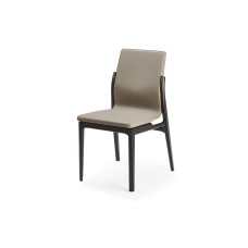 Обеденный стул Cattelan Italia Ginevra Matt Black Ecrù