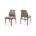 Обеденный стул Cattelan Italia Ginevra Matt Black Ecrù