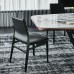 Обеденный стул Cattelan Italia Ginevra Matt Black Ecrù