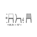 Стул Cattelan Italia Arcadia Couture Natural/Bianco