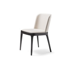 Стул Cattelan Italia Magda Couture A Burned Oak Bianco