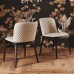 Стул Cattelan Italia Magda Couture A Burned Oak Bianco