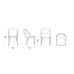 Стул Cattelan Italia Mariel Burned Oak Bianco