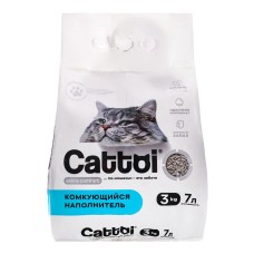Наполнитель минеральный комкующийся Cattoi Extra Comfort 3 кг,пластиковый пакет