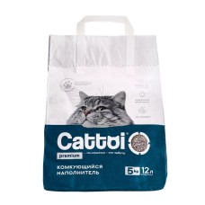 Наполнитель минеральный комкующийся Cattoi Premium 5 кг,пластиковый пакет