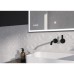 Зеркало Cersanit LED 011 Design 100x80 см, с подсветкой, часы, металлическая рамка, прямоугольное