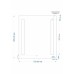 Зеркало Cersanit LED 020 Base, 70x80 см, с подсветкой