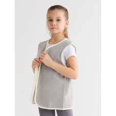 Жилетка флисовая детская Collorista, цв. графит, рост 98 см