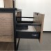 Тумба-умывальник COMFORTY «Бонн-75» цвет дуб тёмный, с раковиной COMFORTY 75E чёрный матовый