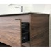 Тумба-умывальник COMFORTY «Бордо-90» цвет дуб темно-коричневый, с раковиной Quadro 90