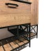 Тумба-умывальник COMFORTY «Бредфорд-75», дуб темный с раковиной COMFORTY 75E, черная матовая   51475