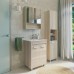 Тумба-умывальник COMFORTY «Марио-60» цвет дуб дымчатый, с раковиной Quadro 60