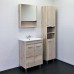 Тумба-умывальник COMFORTY «Марио-60» цвет дуб дымчатый, с раковиной Quadro 60