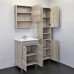 Тумба-умывальник COMFORTY «Марио-60» цвет дуб дымчатый, с раковиной Quadro 60