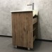 Тумба-умывальник COMFORTY «Марио-60» цвет дуб темный, с раковиной Quadro 60