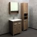Тумба-умывальник COMFORTY «Марио-60» цвет дуб темный, с раковиной Quadro 60